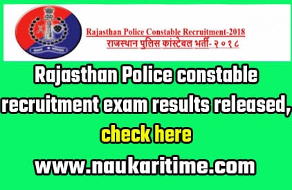 Rajasthan Police Constable Result