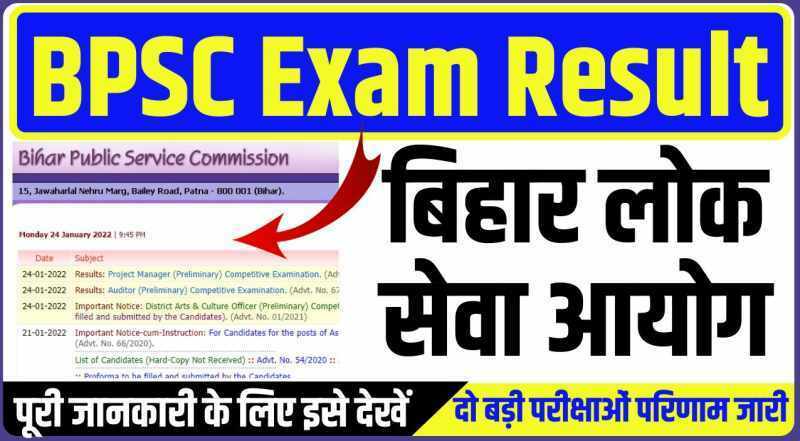 BPSC Exam Result