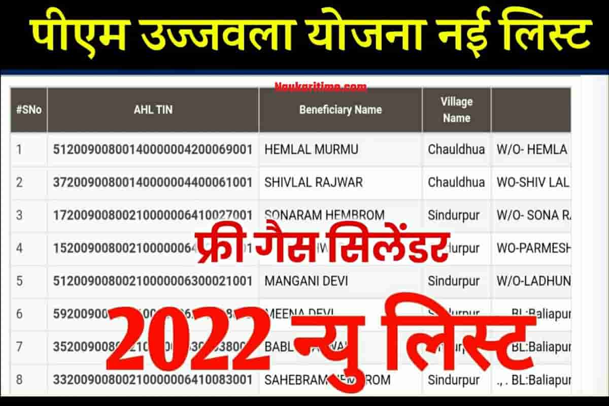 PM Ujjwala Yojana New List