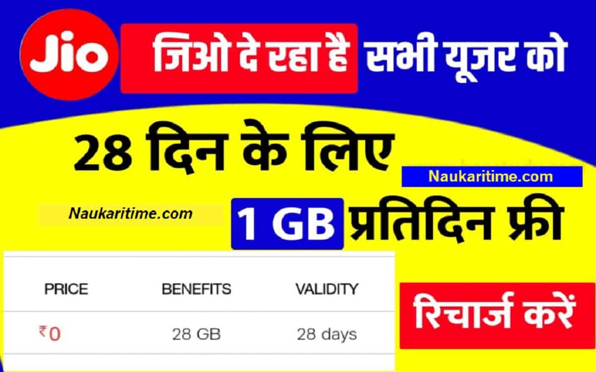 Jio Recharge 28 Days Data Calling