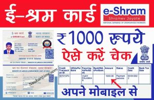 How To Check E Shram Card Installment