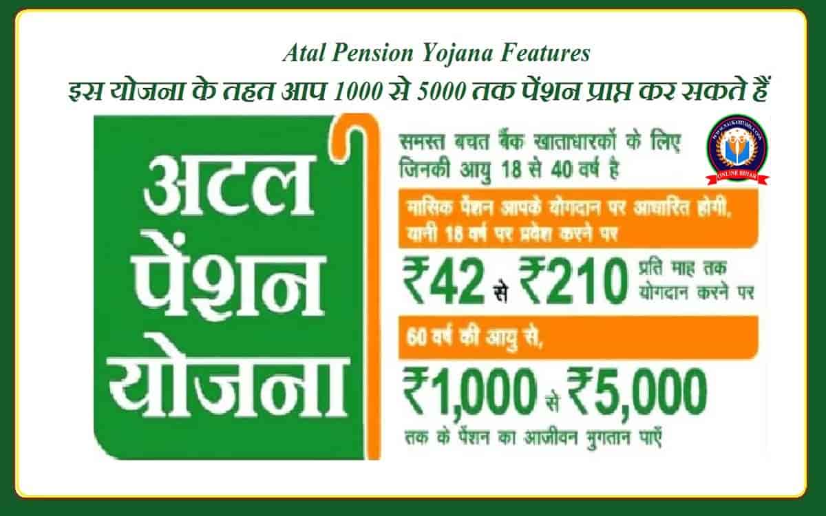 Atal Pension Yojana Features