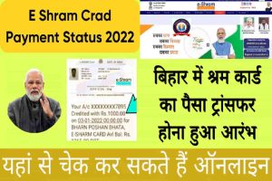 E Shram Card Payment Status 2022