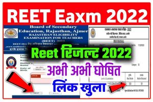 REET Result 2022 Direct Link