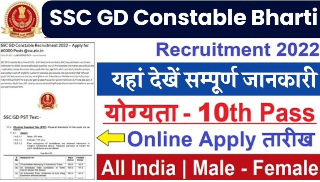 SSC GD Constable Bharti 2022