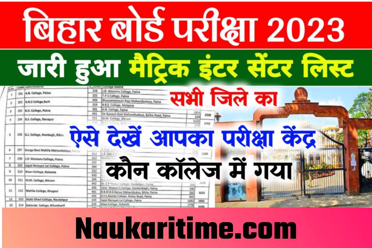 Bihar Board Inter Matric Exam Center