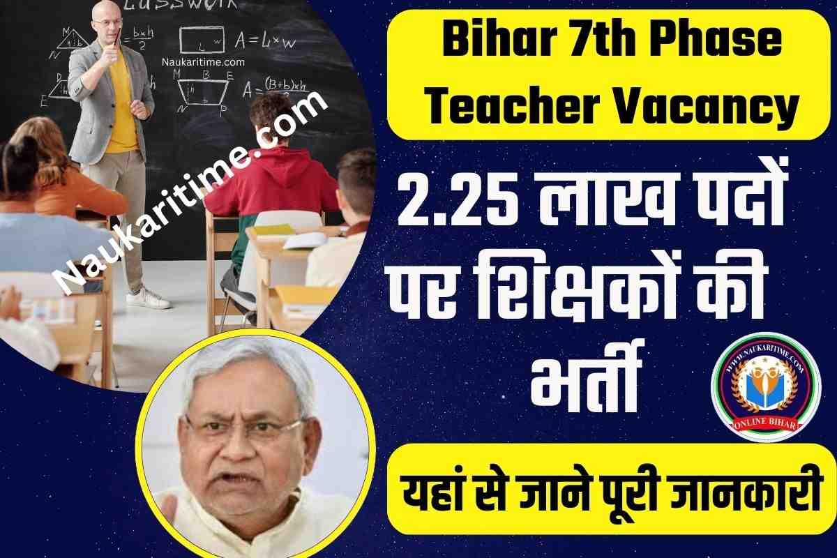 Bihar 7th Phase Teacher Vacancy 2023