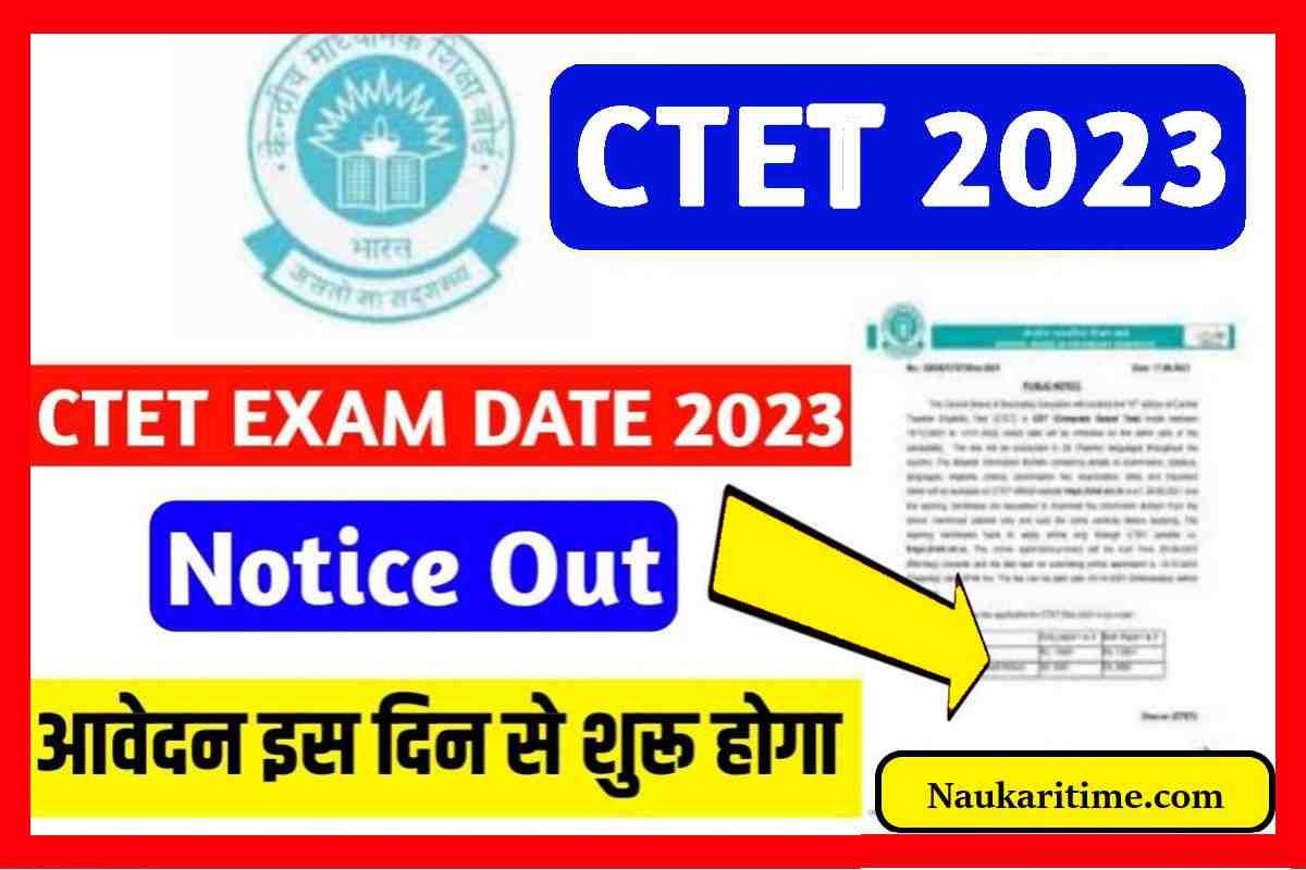 CTET July 2023 Notification