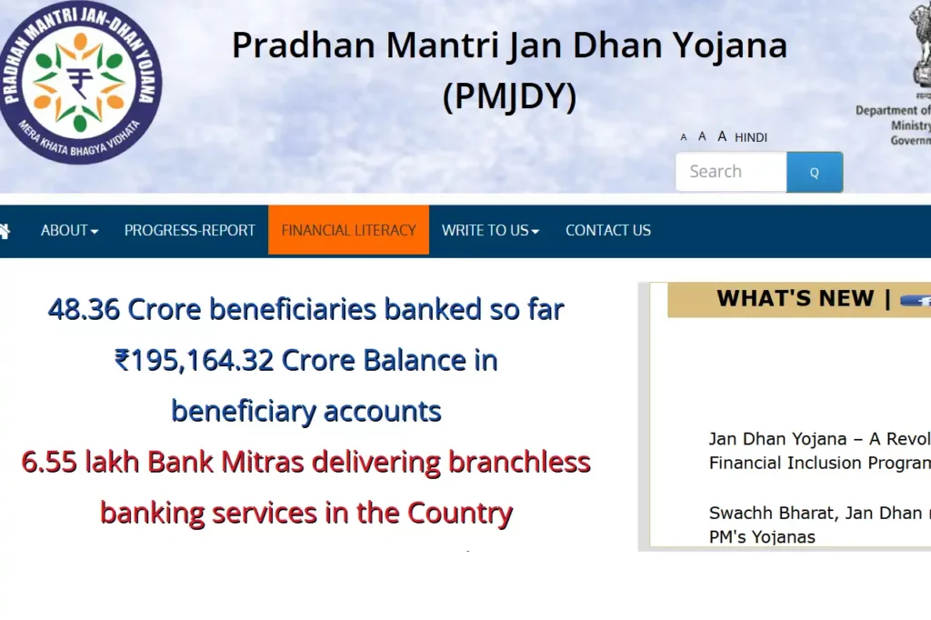 pm jan dhan yojana status check 1024x682 1