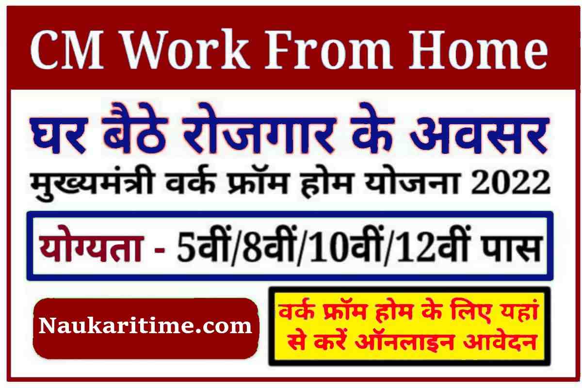 CM Work From Home Yojana 2023