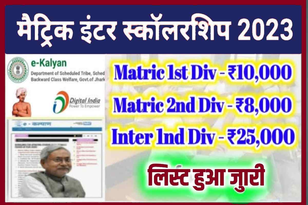 Matric Inter Scholarship Yojana 2023