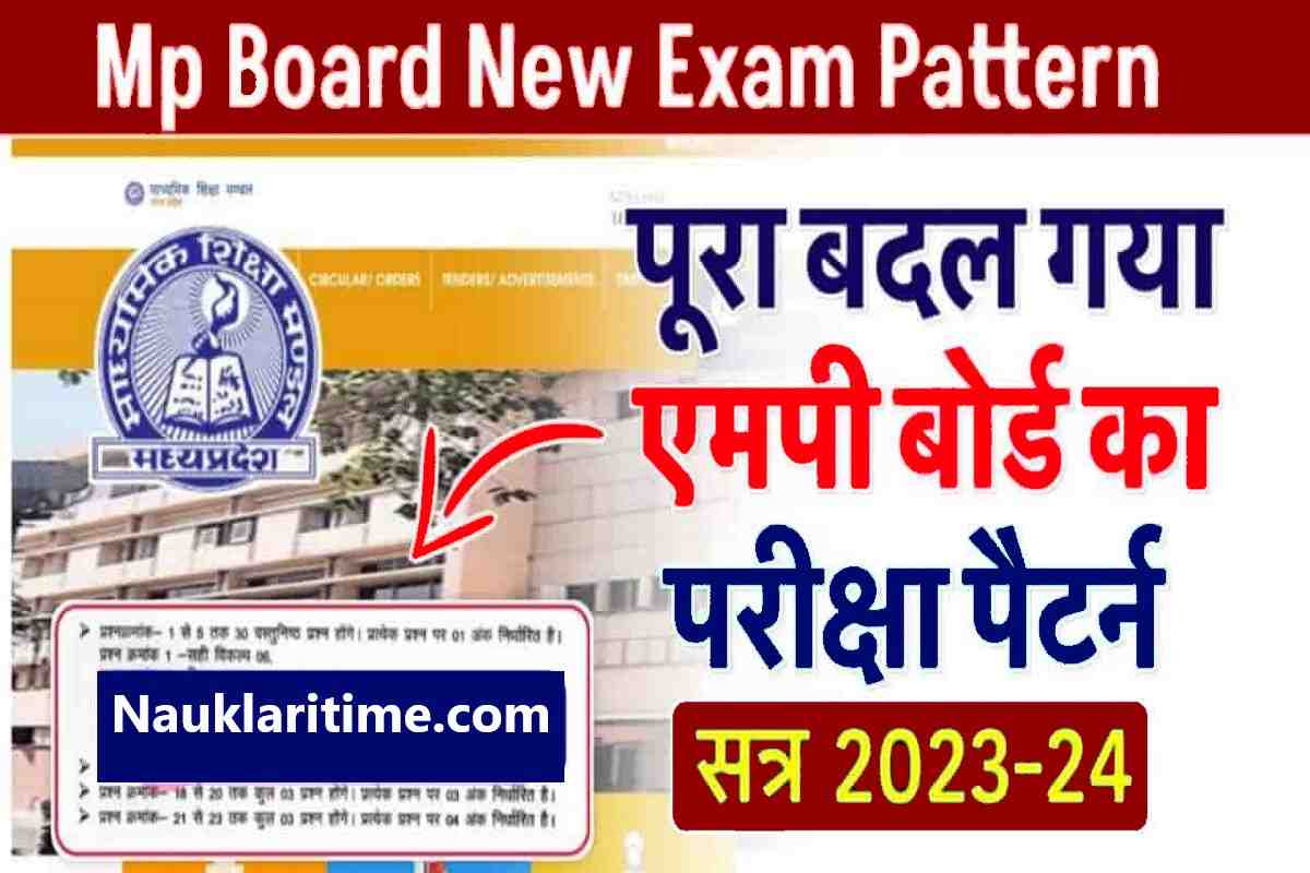 MP Board Exam Pattern Change