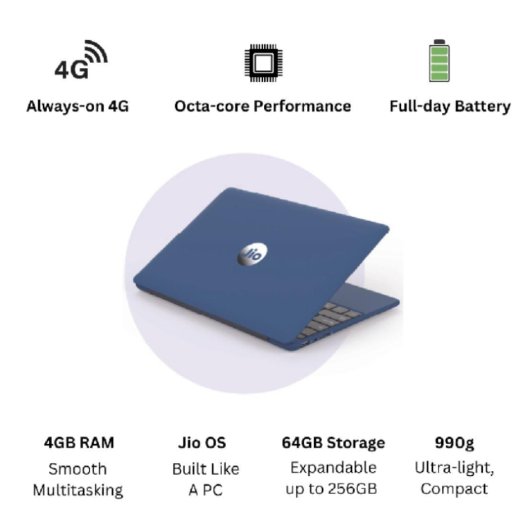 Jio Book 2 Laptop Features