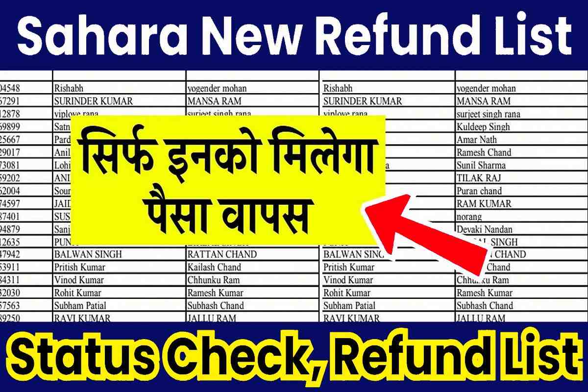 Sahara New Refund List 2023