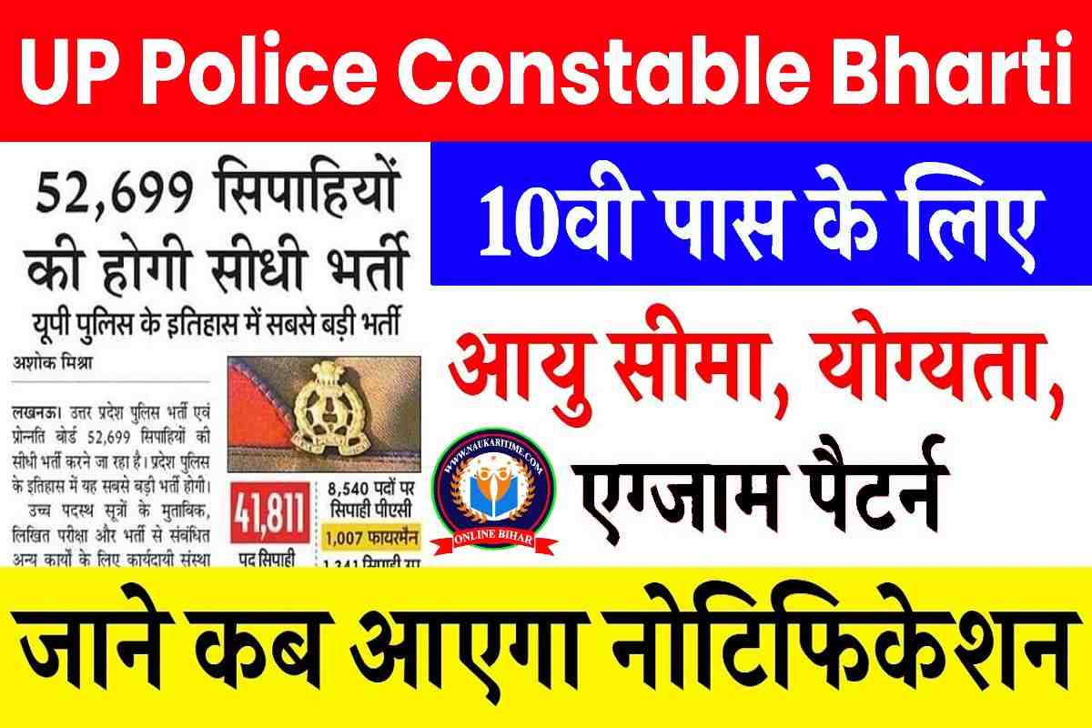 UP Police Constable Bharti 2023