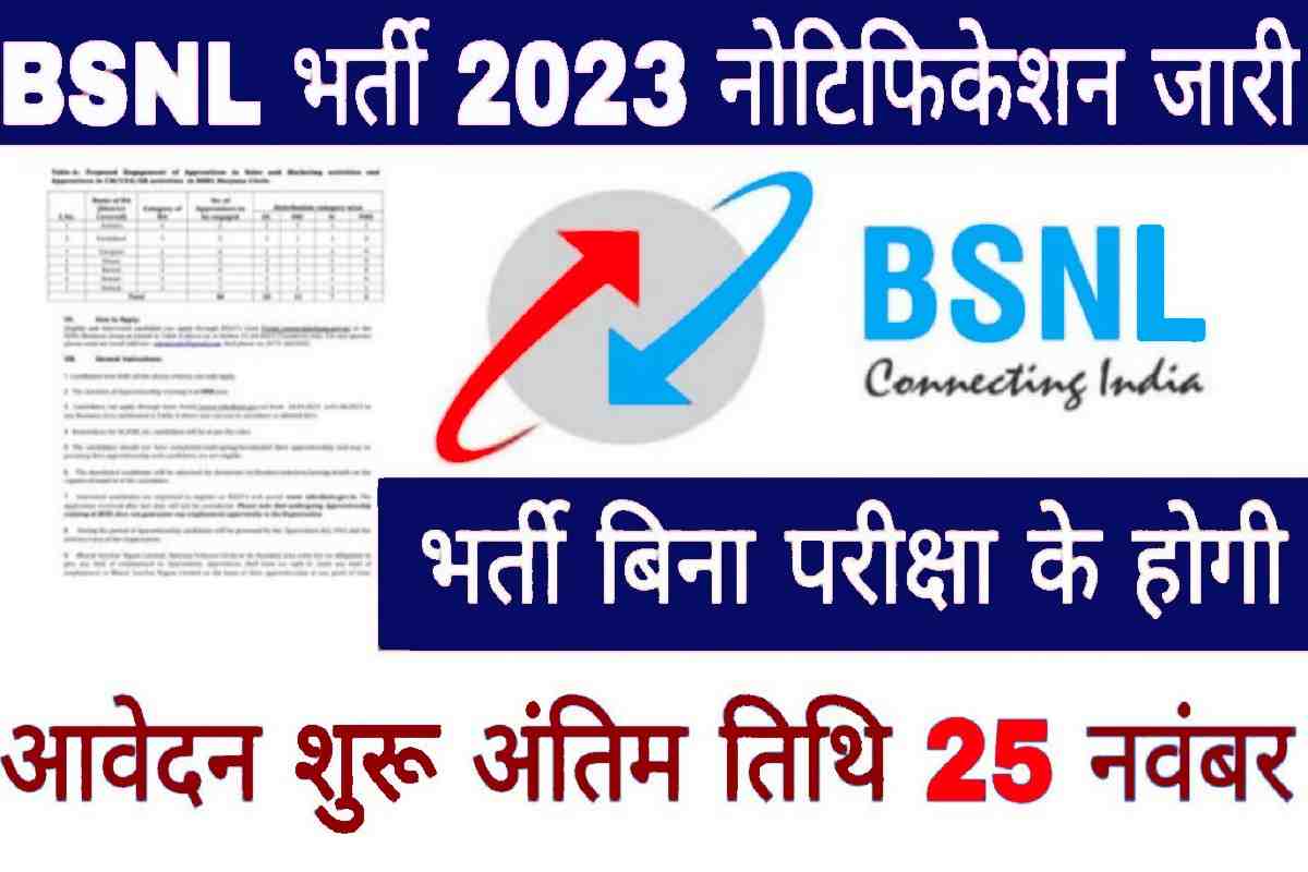 BSNL Vacancy 2023