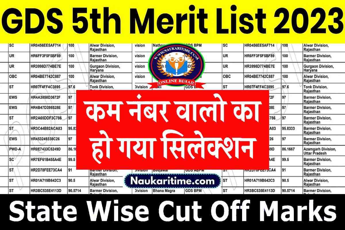 GDS 5th Merit List