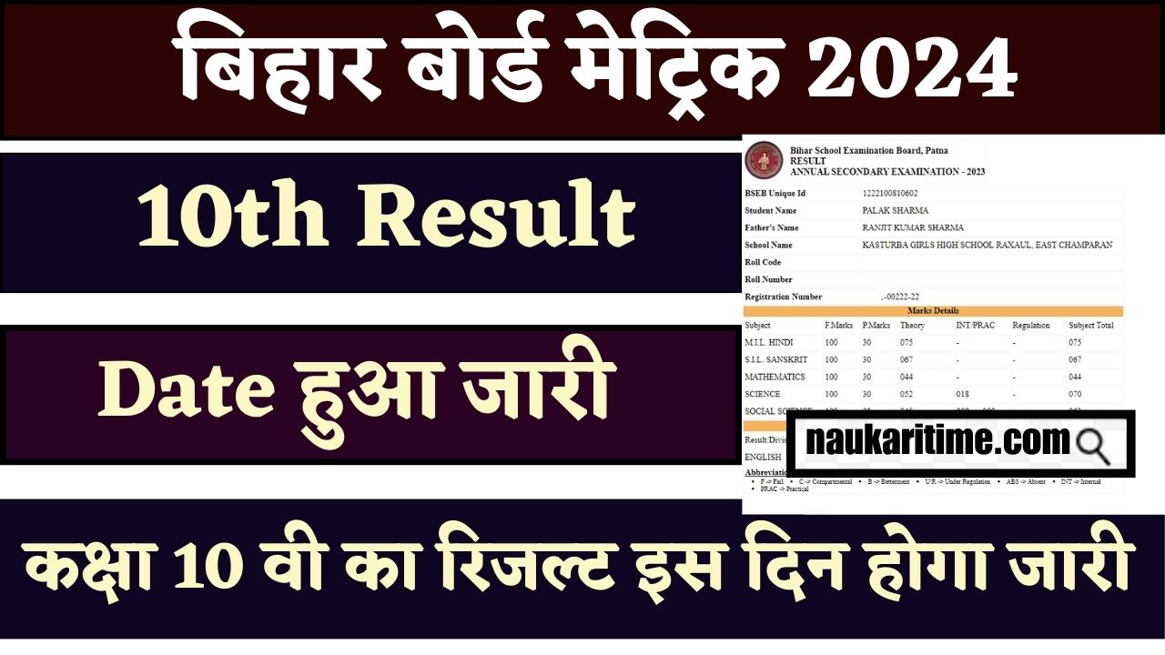 Bihar Board 10th Result