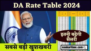 DA Rate Table