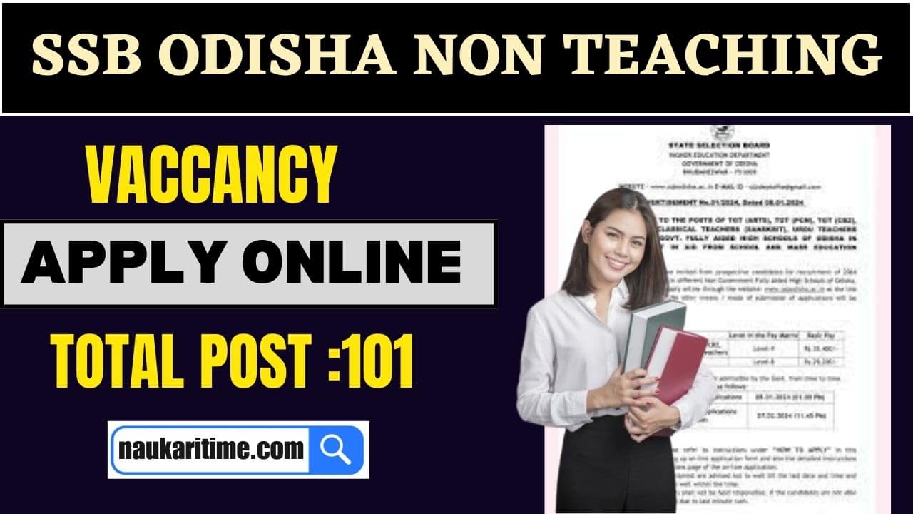 SSB Odisha Non Teaching Vacancy