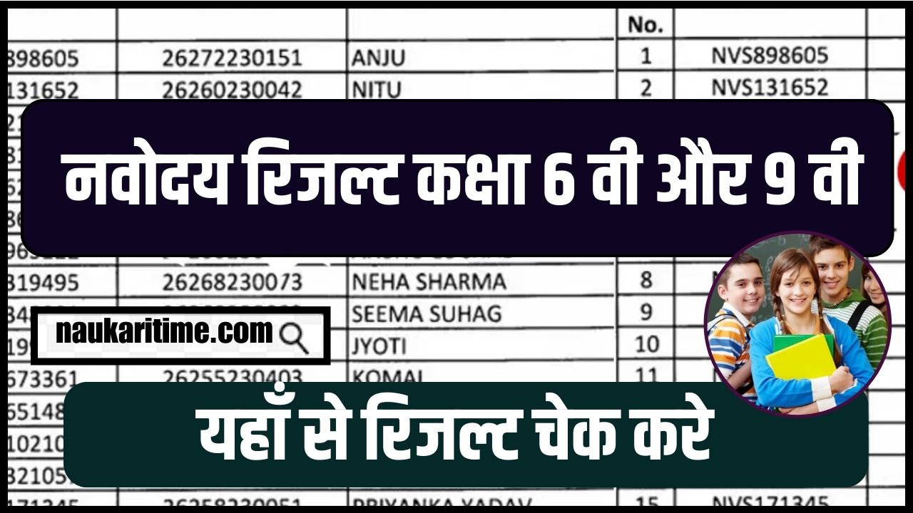 Navodaya Class 6 Result