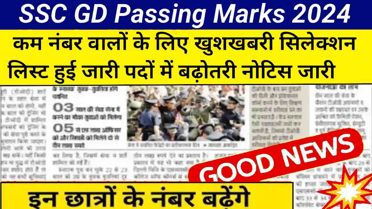 SSC GD Marks Release 2024