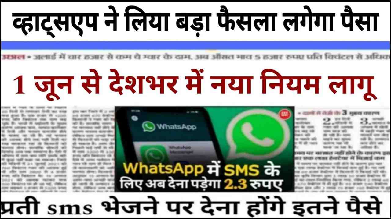 WhatsApp Raises Prices Of SMS Charge 2024